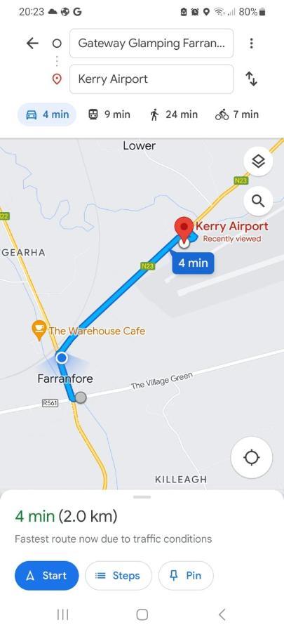 Gateway Glamping Hotel Farranfore Ngoại thất bức ảnh